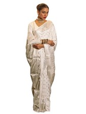 Women's Silk Weaving Kanjivaram Saree with Unstitched Blouse Piece