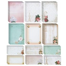 90 Piece Vintage Letter Writing Paper Set 60 Floral Stationery and 30 Matchi...