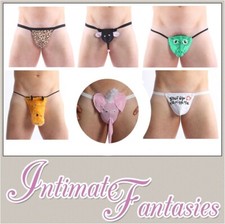 Mens Novelty Thong Leopard G String Thongs Anniversary Birthday Gift Size 28-40