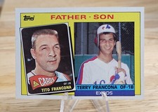 Tito Francona/Terry Francona 1985 Topps Father Son #134