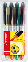 Stabilo Textmarker Navigator 4Er Etui - Gelb, GrüN, Orange, Pink Marker Neu