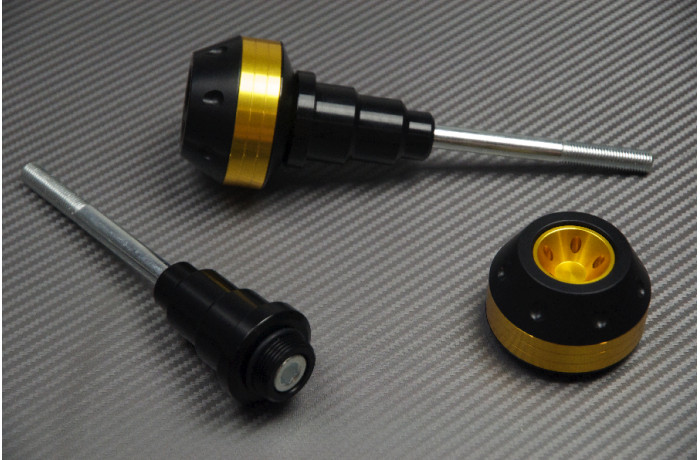 Sliders de protection Kawasaki Z1000 dorés absorbant les impacts pour modèle 2014-2016