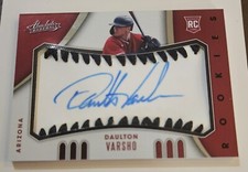 2021 Absolute Baseball Daulton Varsho Blue Ink Auto Materials Rookie #36/60 
