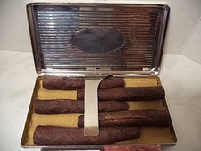 Portasigari in metallo  PER TOSCANI AMMEZZATI /SIGARETTI 5 POSTI NUOVO