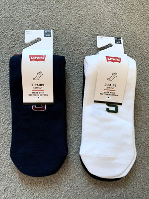 Levi s Herren 2 Paar Pack Sneaker Socken - in Größe 6-8 oder 9-11 in verschiedenen Farben