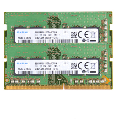 16GB Samsung 2X 8GB DDR4 PC4 2400T Laptop RAM Memory Module