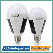 7W/12W Solar Panel Powered LED Bulb Light Portable Outdoor Camping Energy Lamp