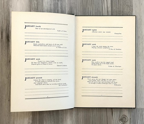 Vintage Longfellow Birthday Book By Howard Jerome A.L. Chatterton Company - Picture 8 of 11