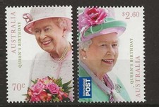 Australia 2014 - Queen Elizabeth II Birthday Set of 2 - MNH