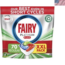 70 Count Platinum Plus Dishwasher Capsules - Best Cleaning Without Prewashing