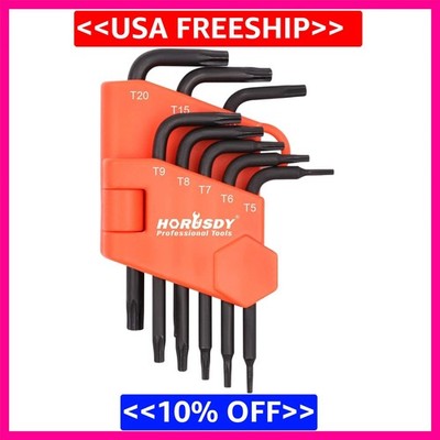 Professional 8-Piece Tamperproof Torx Key Set - Durable Chrome Vanadium Steel