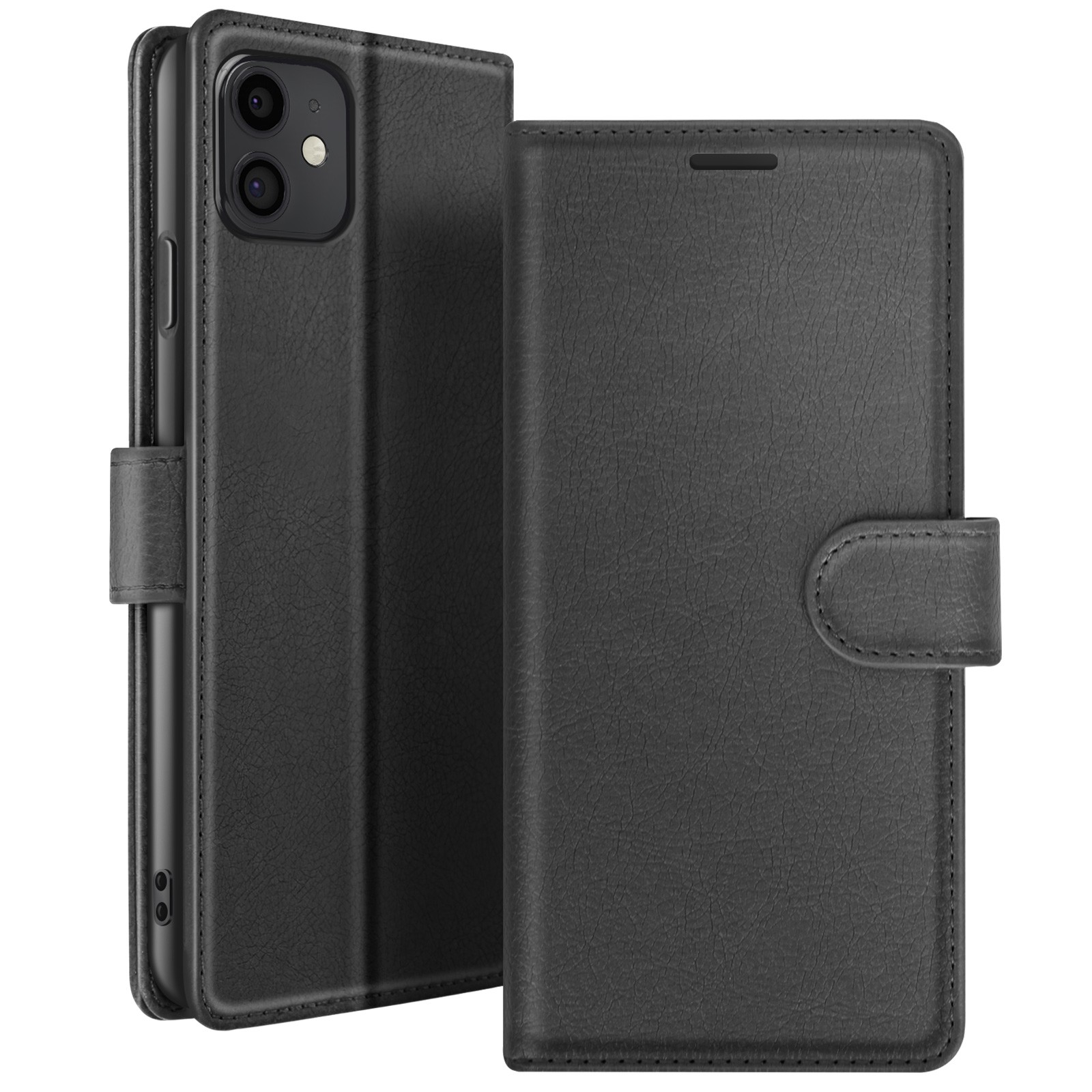 Housse magnétique iPhone 11 Zanaé avec rangements de cartes et support vidéo