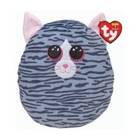 "Ty Squish-A-Boo's, \"Kiki\", Katze, Ca 20Cm, Grau Gestreift"