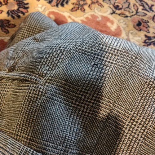 Vintage Mens 40L X 33L 3 Piece Suit Waistcoat Jacket Trousers Brown Style Check - Picture 17 of 23