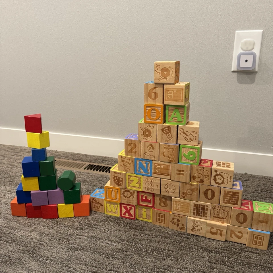 Lot 61. Assorted Colorful Learning Blocks - Image 4 of 4