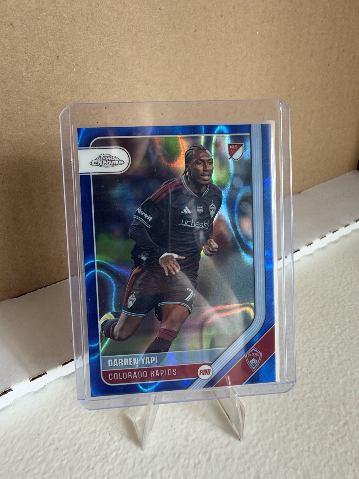 2026 Topps Chrome MLS Darren Yapi #17 Blue Lava Refractor Colorado Rapids