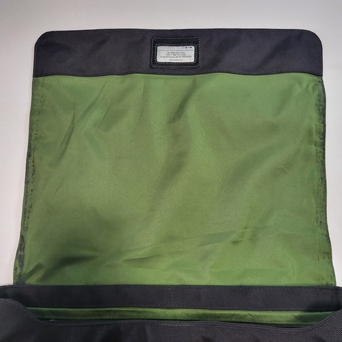 Knomo London Messenger Hombre Cuero y Nylon Laptop Maletín Bolso de Hombro Negro - Imagen 15 de 21