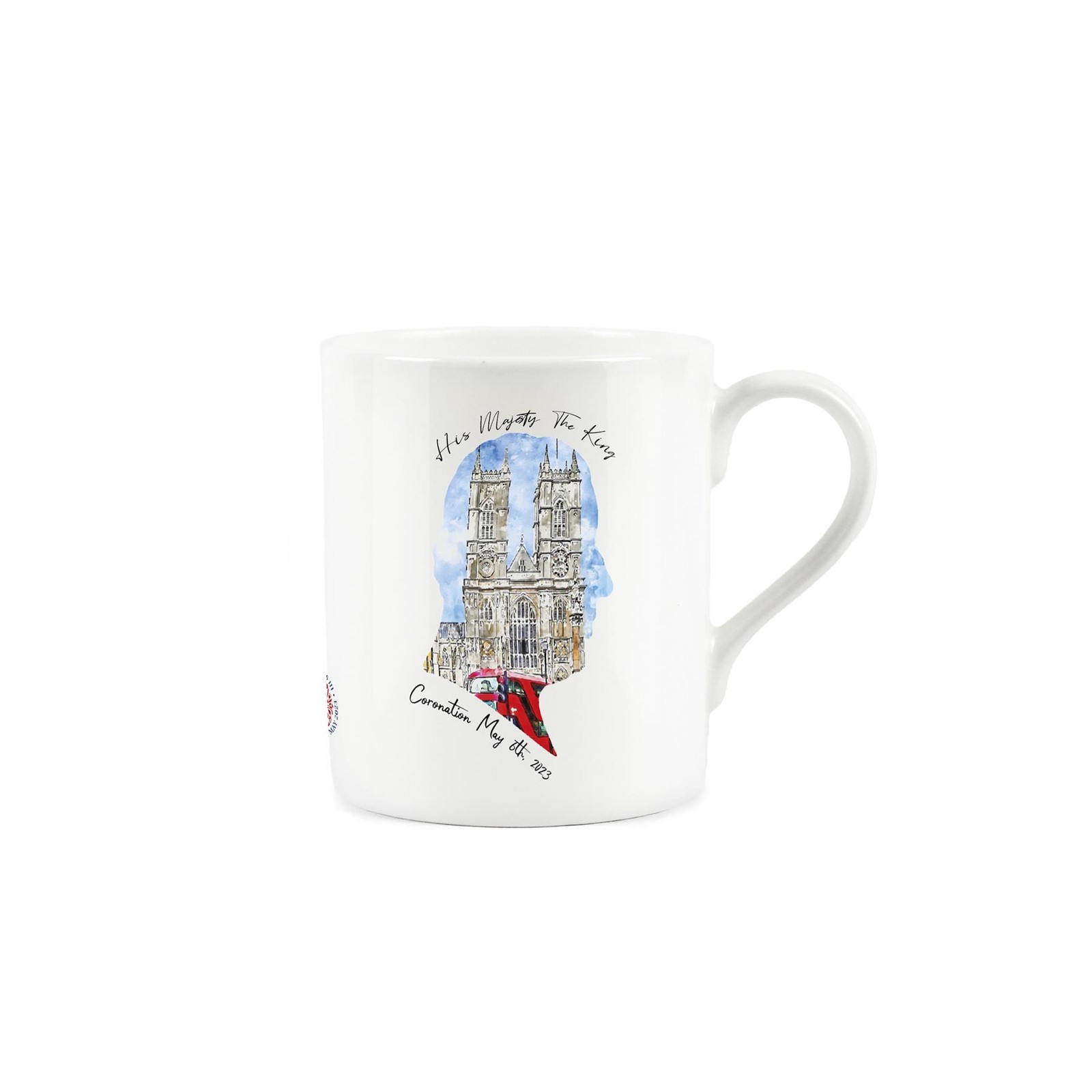 Bone China King Charles III Coronation Silhouette Style Small Mug