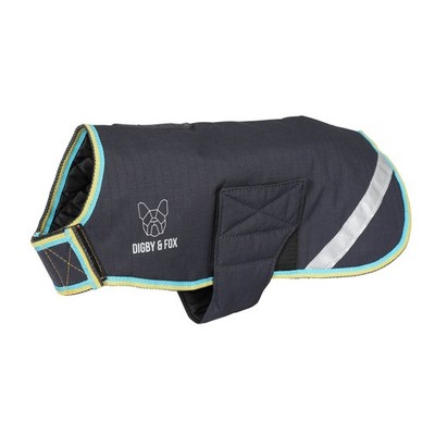 Shires Digby & Fox Waterproof Dog Coat (Grey, XX-Small) Grey