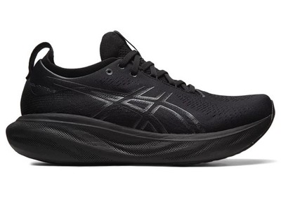 Asics Gel-Nimbus 25 1011B547-002 Sneaker Mens Triple Black Lace-Up