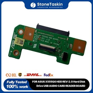 FOR ASUS X555QG Laptop HDD REV:2.0 Hard Disk Drive USB AUDIO CARD READER BOARD