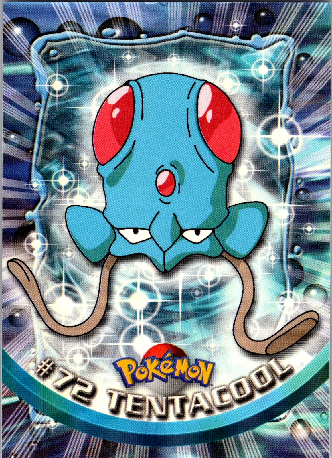 1999 Topps Pokemon TV Animation Edition Series 1 #72 Tentacool