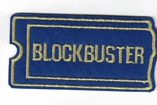 Blockbuster Video Rental 90s Embroidered 3.25x1.75in Iron / Sew-On Patches