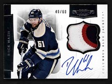 2011-12 Panini Dominion Hockey Rick Nash Auto Patch /60 Colombus Blue Jackets