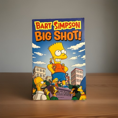 #ad Bart Simpson Big Shot by Matt Groening English Paperback Book $14.00