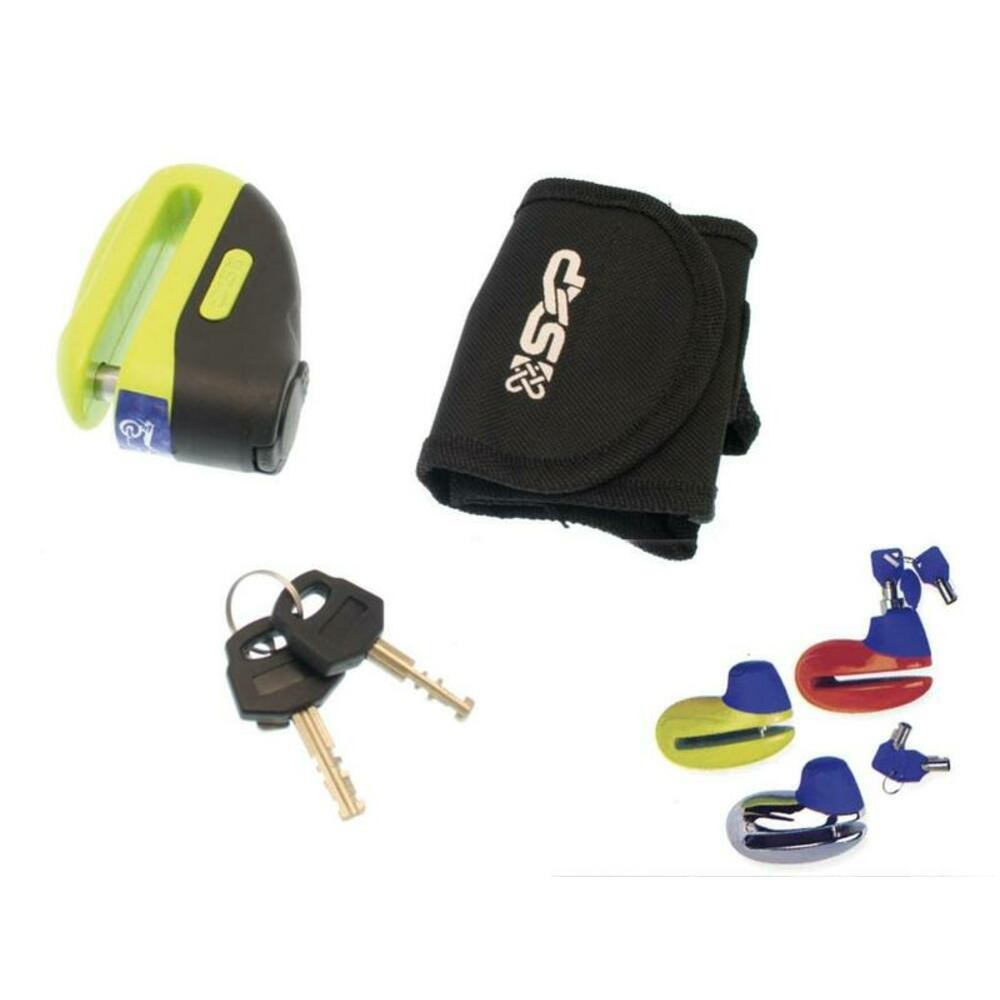 SXP LOCK Disc Lock Yellow 5.5mm Motorcycle Lock Replacement Parts Accessories