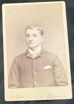 Edgar Allan Poe 1889 Princeton Football All American Baltimore MD Cabinet Card