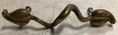 Vintage KBC Brass Bronze Drawer Pull (1) Cabinet Dresser Desk Leaf Twisty Vine