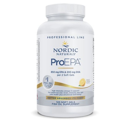 Nordic Naturals ProEPA Lemon - Cardiovascular, Immune and Mood Health, 120 Ct.