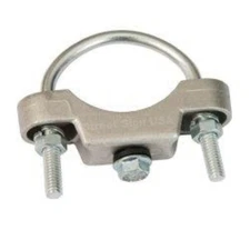 PIPE POST BRACKETS SADDLE MOUNT FOR STREET TRAFFIC PARKING ROAD SIGNS (1 PAIR)