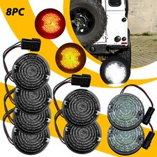 73MM SMOKED & CLEAR 3COLOUR  LED REAR TAIL LIGHT FOR LAND ROVER 90/110 DEFENDER