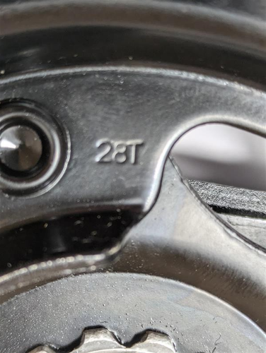 Guarnitura catena bici tripla Prowheel -28/38/48 T - Foto 6 di 15