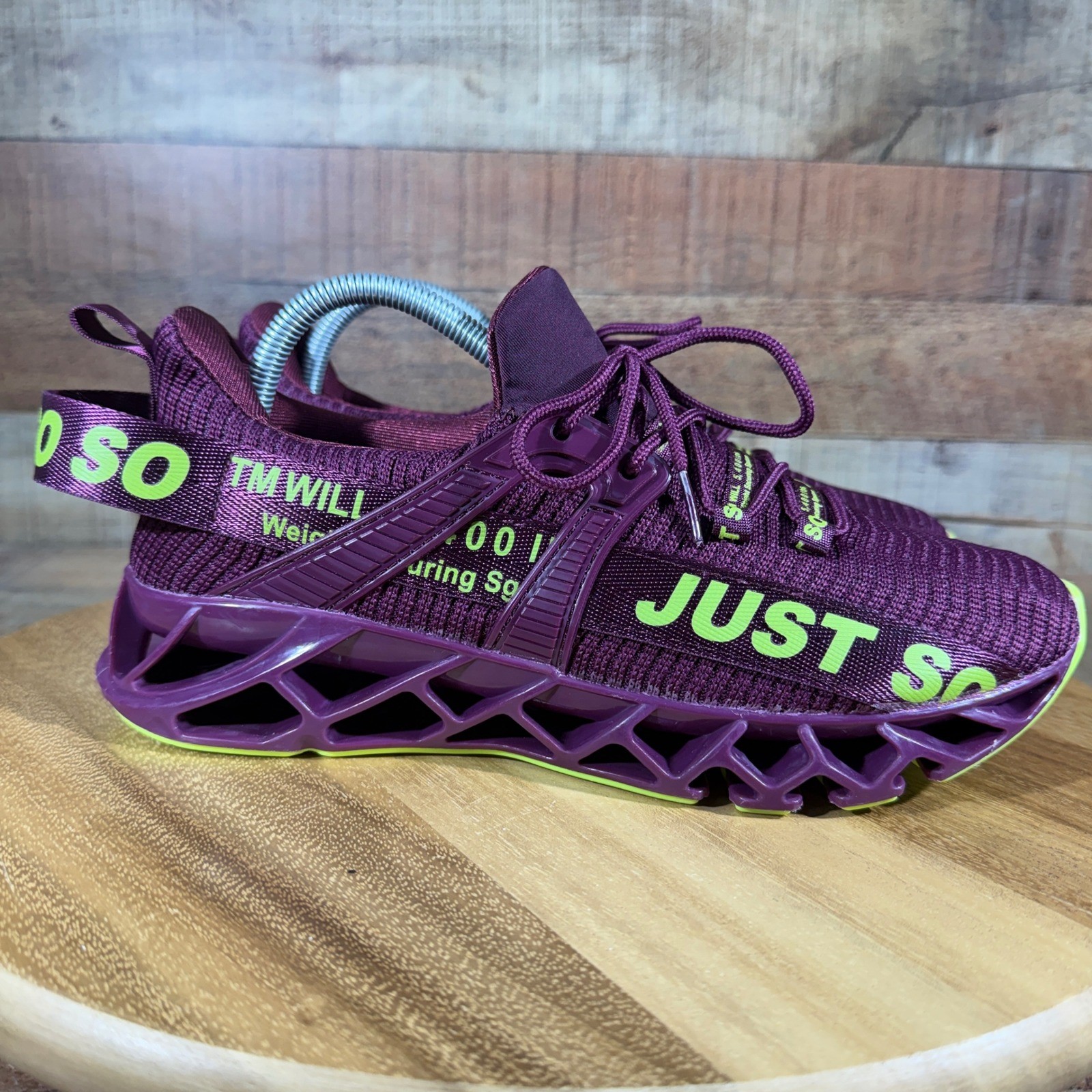 Just So So Sneakers EU 41 Mens 8 Womens 9.5-10 Purple Blade Sole ...