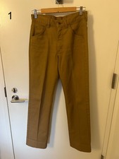 Vintage 1980s Lee Easy Rider Brown Five Pocket Twill Canvas Pants 27x29 MiUSA