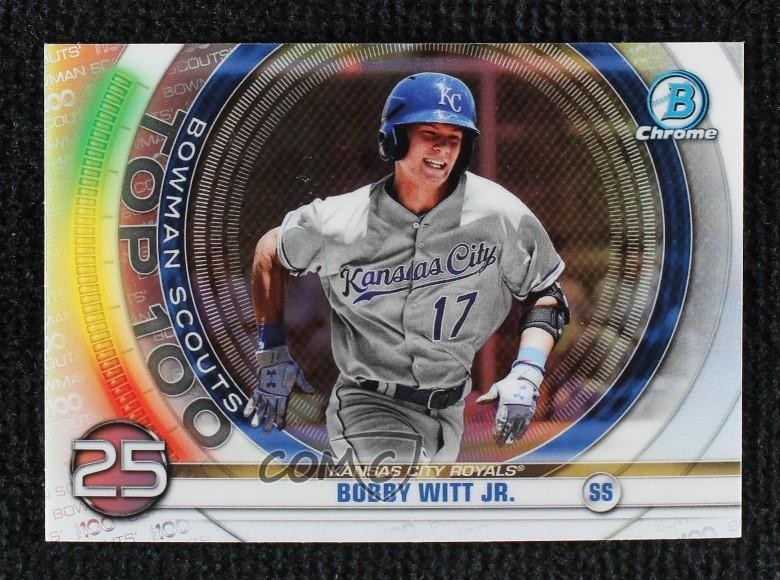 2020 Bowman Scouts Top 100 Chrome Bobby Witt Jr #BTP-25