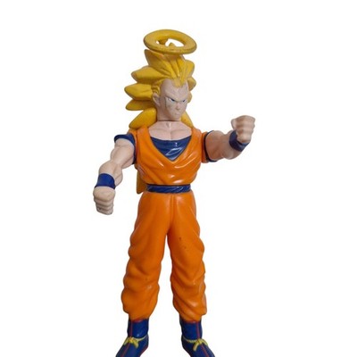 Vintage Dragon Ball Z SS3 Goku Actionfigur mit Halo - Irwin Toy 1999