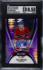 2025-26 Upper Deck Allure Autographs Purple Diamond #86 Cole Caufield (SGC 8.5)