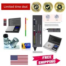 Diamond Tester with Mini Scale & 60X Loupe - Jewelry Authenticity Kit