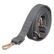 Leather Purse Straps 1Pcs - 51.2 Inch Adjustable Straps - Gray Gold