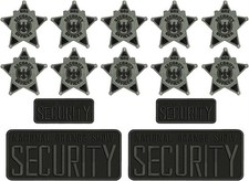 CUSTOM SECURITY 14 EMBROIDERY PATCH 4X10 AND ...