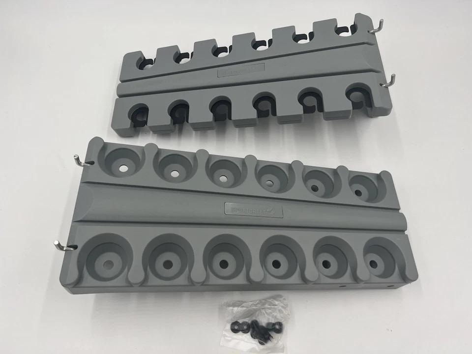 Estante de pared de billar Sportcraft - Tiene capacidad para 12 palos - Caja abierta nueva - 01903 Foto 2 de 4