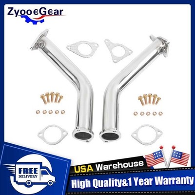 Downpipe w/ 2.5''-3'' Adapter For Infiniti Q60 Q50 2016 2017 VR30 Twin Turbo