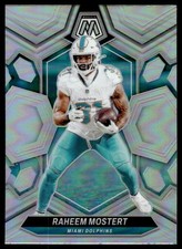 Raheem Mostert 2024 Panini Mosaic #136 Silver Miami Dolphins Football Card
