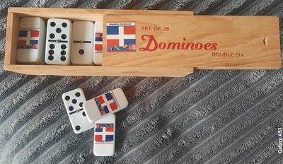 Dominosteine (Holzbox)Republica Dominicana - Double Six