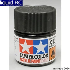 Tamiya USA TAM81510 Acrylic Mini X10 gunmetal