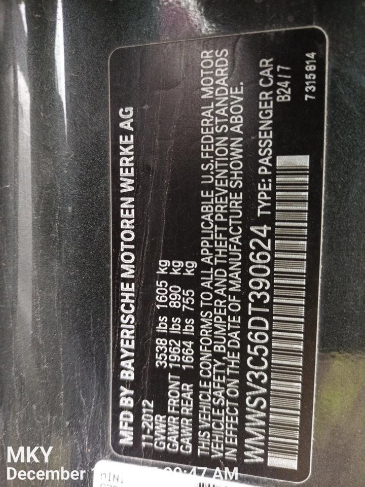 INTERIOR REAR VIEW MIRROR OEM 07-13 MINI MINICOOPE 1YR WRNTY